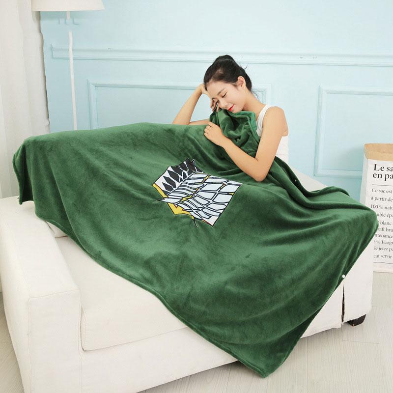 Snugglify - Attack on Titan Emerald Green Hoodie Blanket