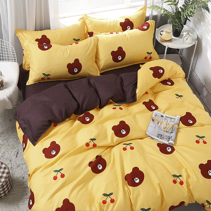 Cosy Bear Loves Cherries Bedding Set