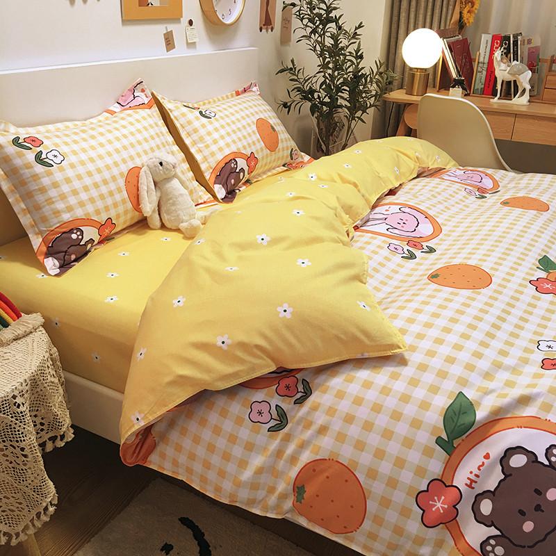 Snugglify - Bunny & Bear Orange Gluttons Bedding Set