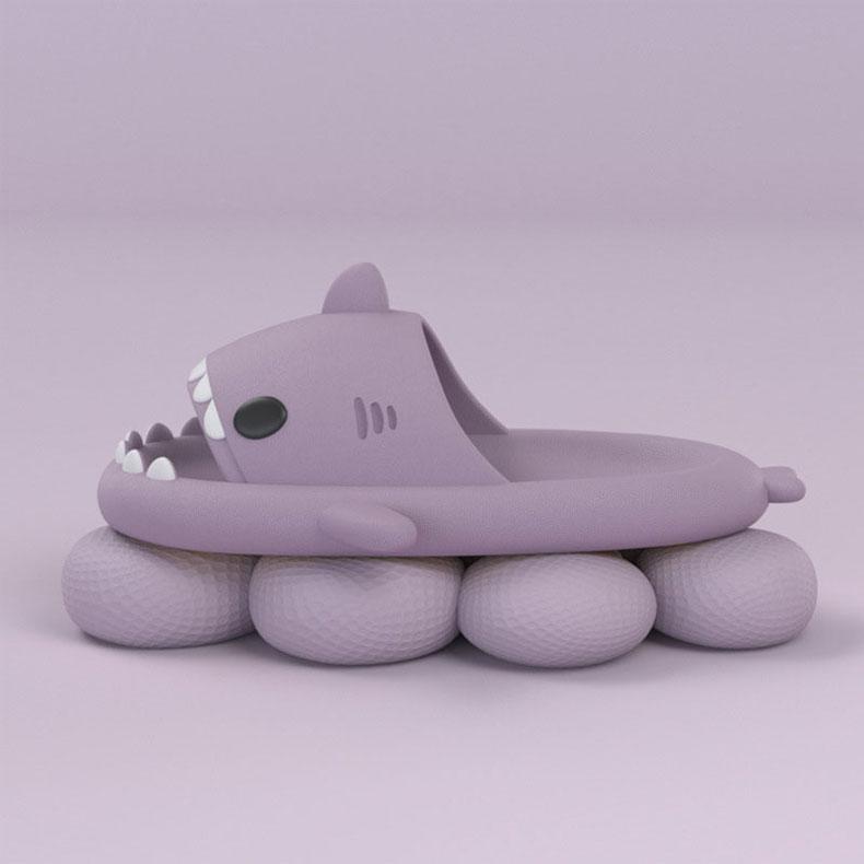 Snugglify - Crazy Shark Open-toe Slippers