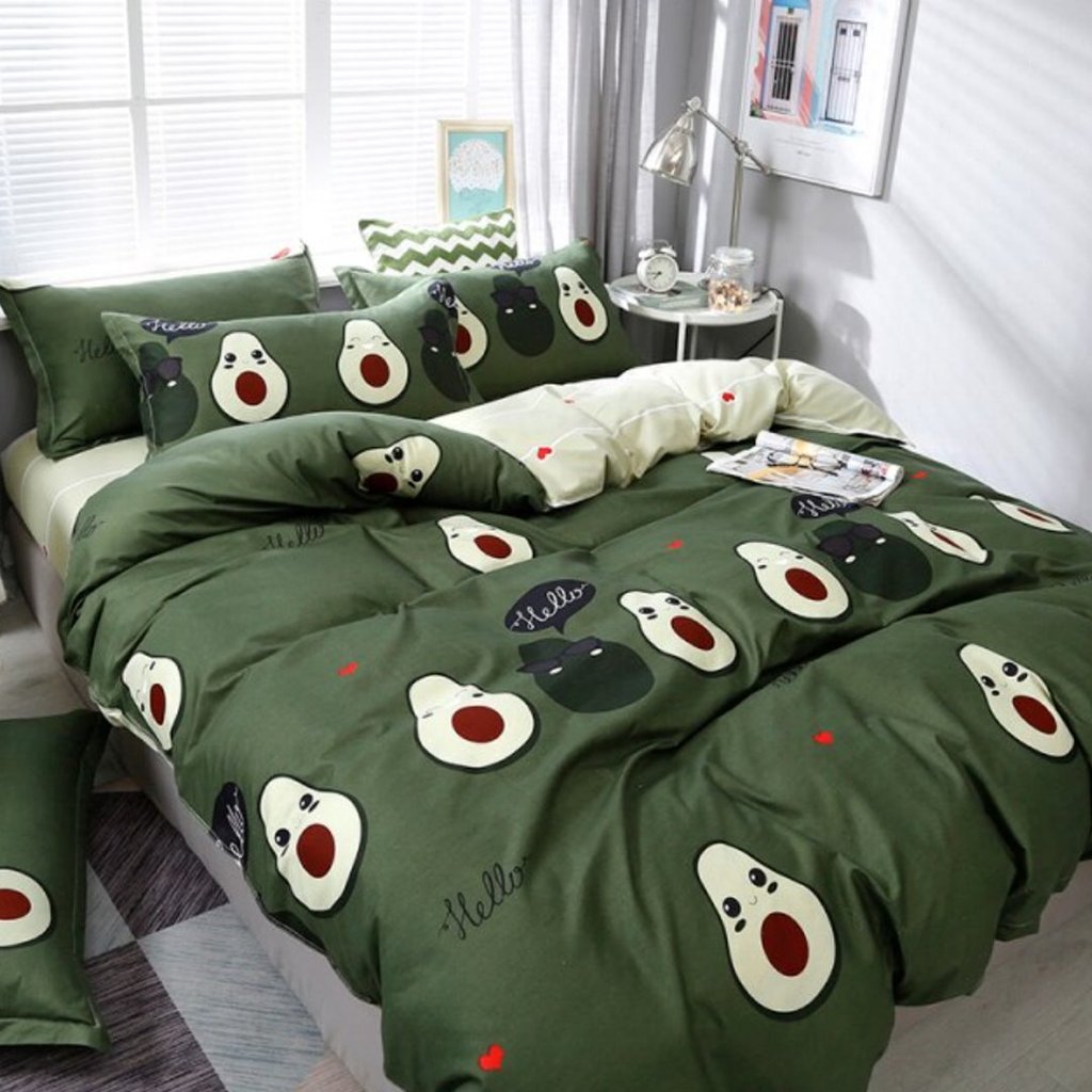 Snugglify - Cuddly Avocado Mates Bedding Set
