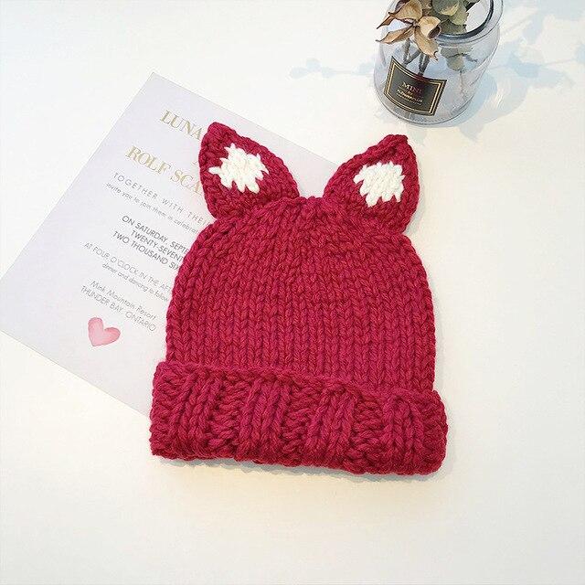 Snugglify - Cute Fox Ears Knit Hat