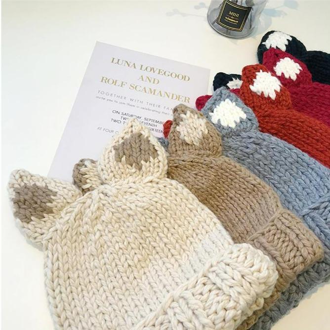 Snugglify - Cute Fox Ears Knit Hat
