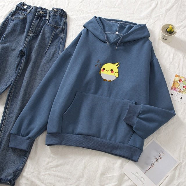 Snugglify - Cute Singing Chick Oversized Hoodie