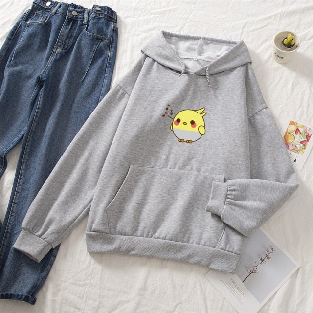 Snugglify - Cute Singing Chick Oversized Hoodie