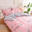 Snugglify - Daisy Dream Pink Checkered 100% Pure Cotton Bedding Set
