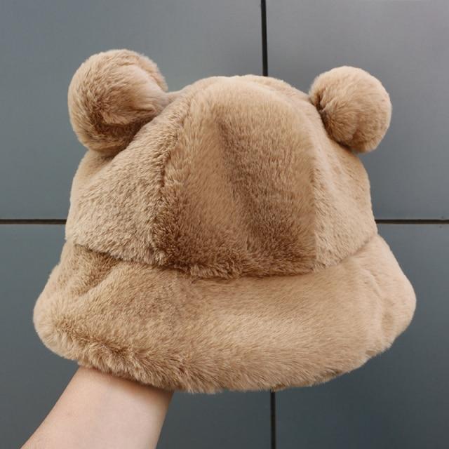 Snugglify - Faux Fur Bear Bucket Hat
