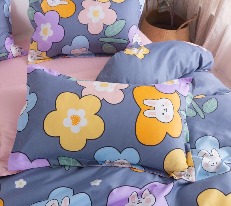 Snugglify - Flower Bunny Print Bedding Set