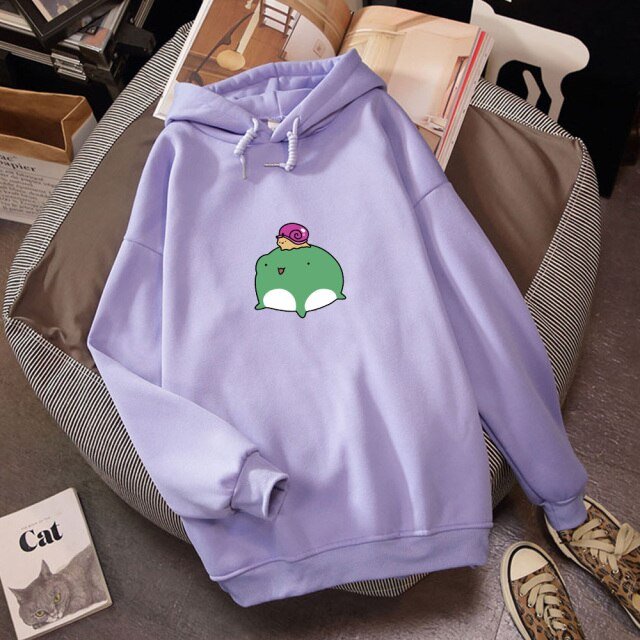 Snugglify - Froggy & Purple Snail Pal Hoodie