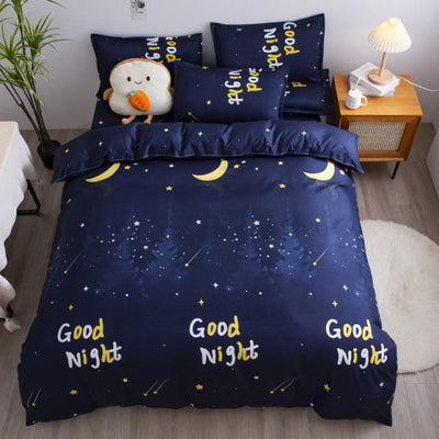 Snugglify - Good Night Blue Stars Bedding Set