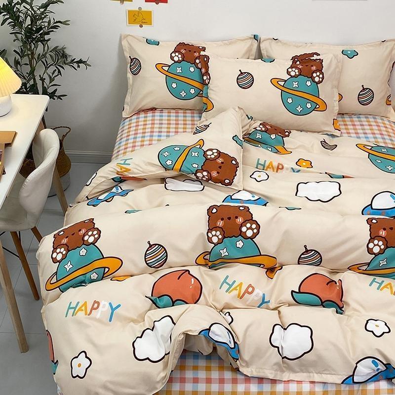 Snugglify - Happy Teddy Bear & His Floating Planet Bedding Set
