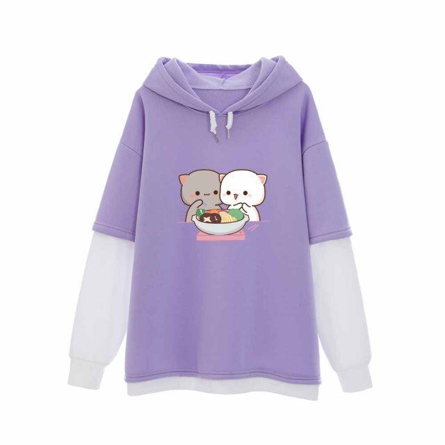 Snugglify - Hungry Kittens Mates Half-Sleeve Hoodie