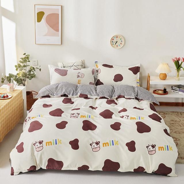 Snugglify - Lovely Cow & Milk Brown Bedding Set