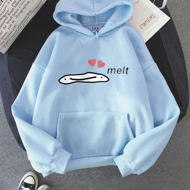 Snugglify - Lovely Melting Face Oversized Hoodie