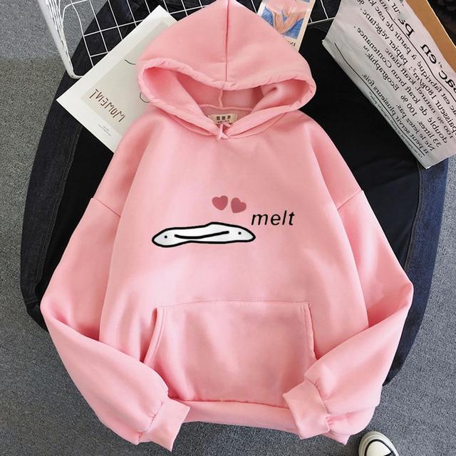 Snugglify - Lovely Melting Face Oversized Hoodie