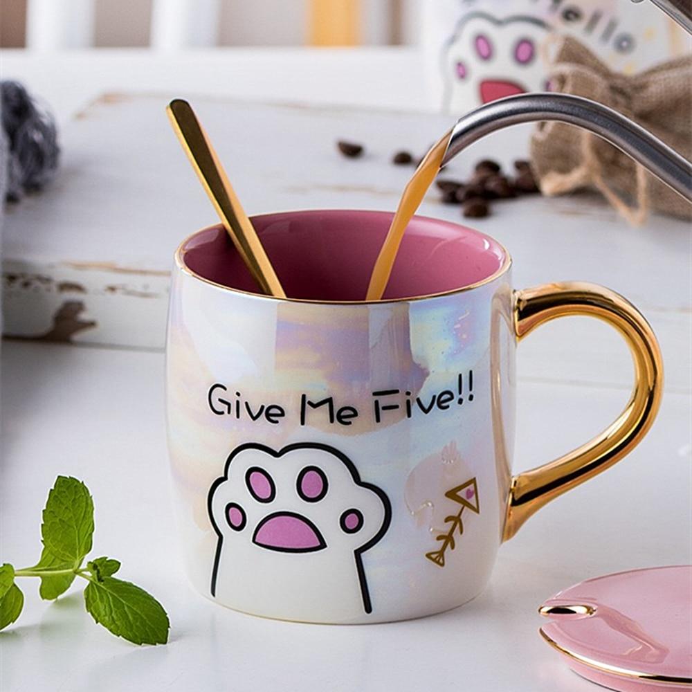 Snugglify - Pearl Glazed Ceramic Cat Mug