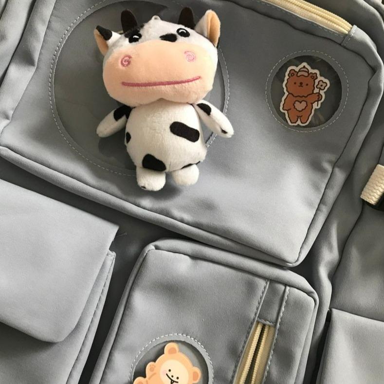 Snugglify - Porthole Cow Colorful Backpacks