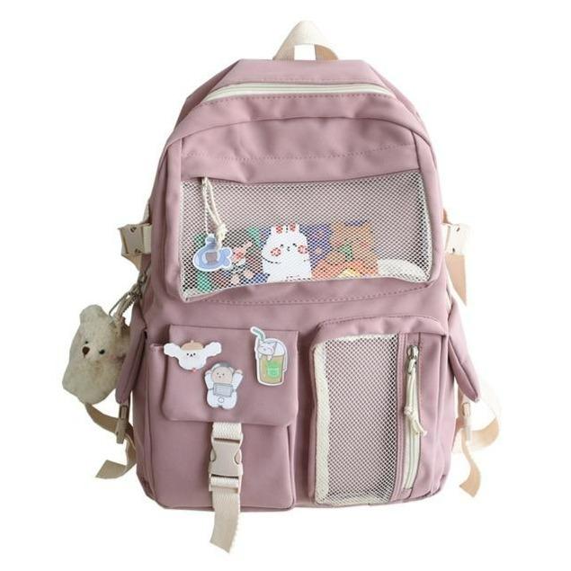 Snugglify - School Buddies Backpack With Bear Keychain