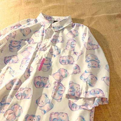 Snugglify - Snuggly Bear Short Sleeves Blouse