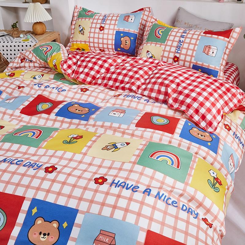 Snugglify - Squared Colorful Bear Bedding Set