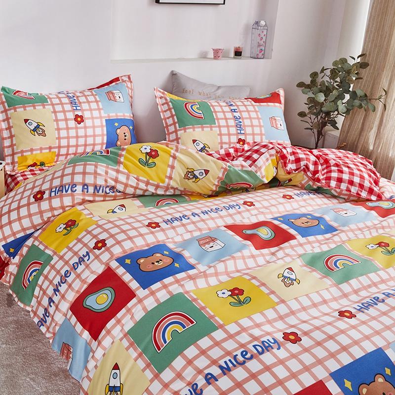 Snugglify - Squared Colorful Bear Bedding Set
